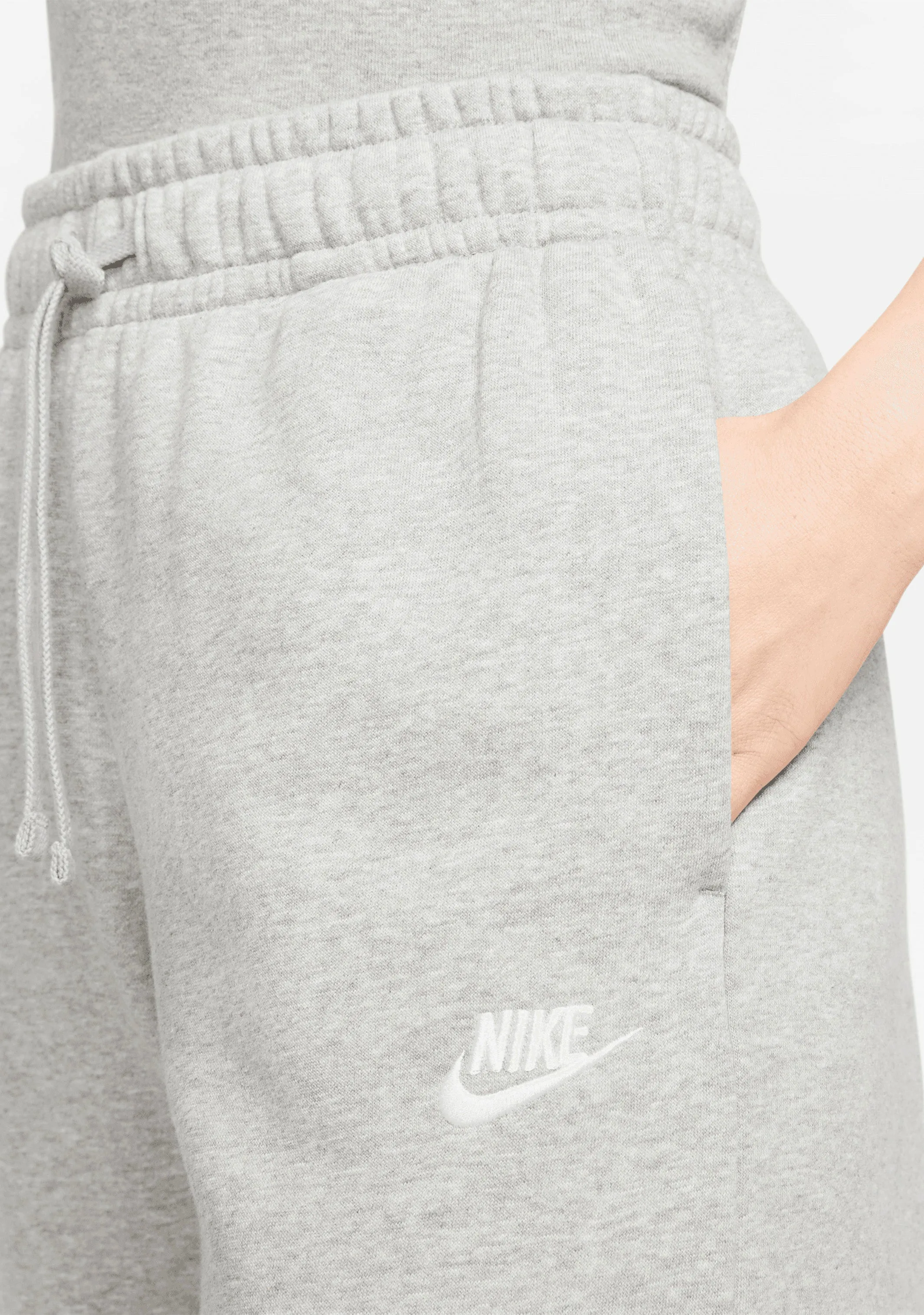 Nike Women's Mid-Rise Wide-Leg Fleece Sweatpants