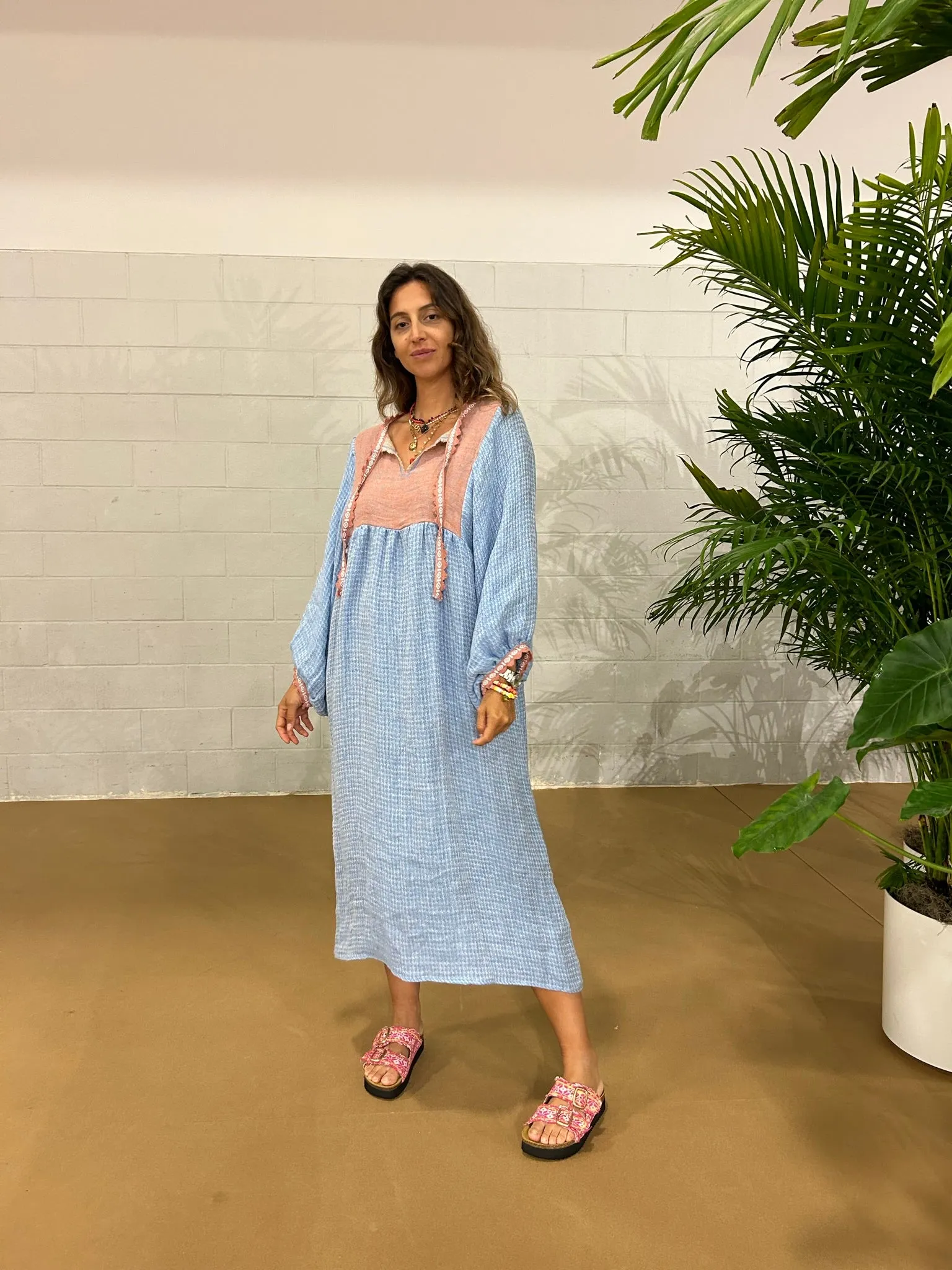 Nina Leuca Zefiro Long Dress - Blue