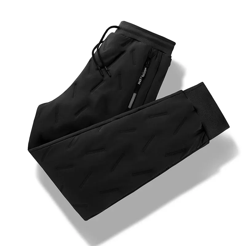 Obsidian Phoenix Winter Sweatwear - Plush Thick Fleece Sweatpants with Lambswool for Men