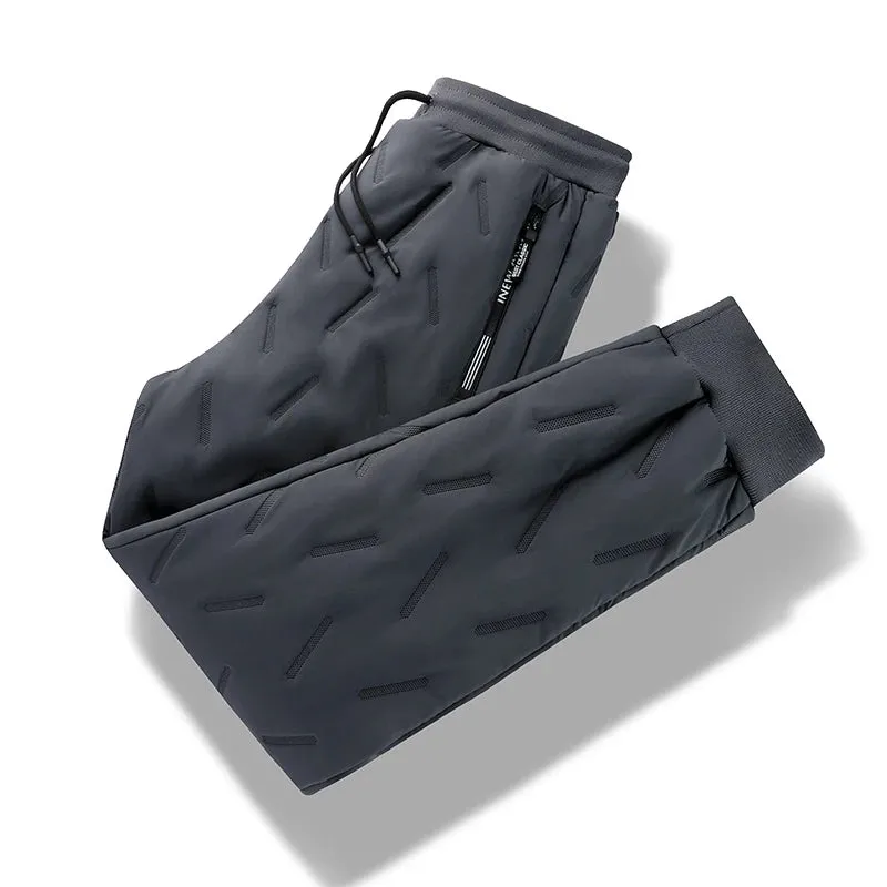 Obsidian Phoenix Winter Sweatwear - Plush Thick Fleece Sweatpants with Lambswool for Men