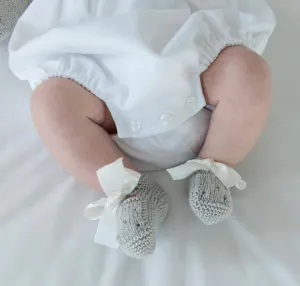 Organic cotton grey booties