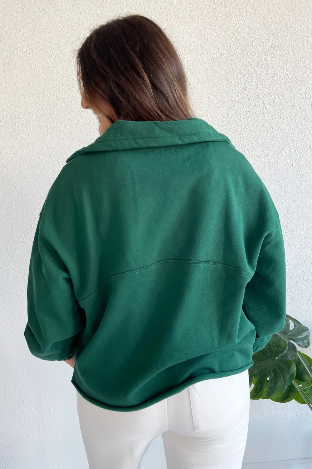 Oversized Half-Zip Sweatshirt
