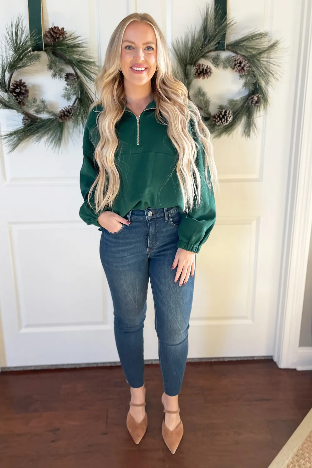 Oversized Half-Zip Sweatshirt