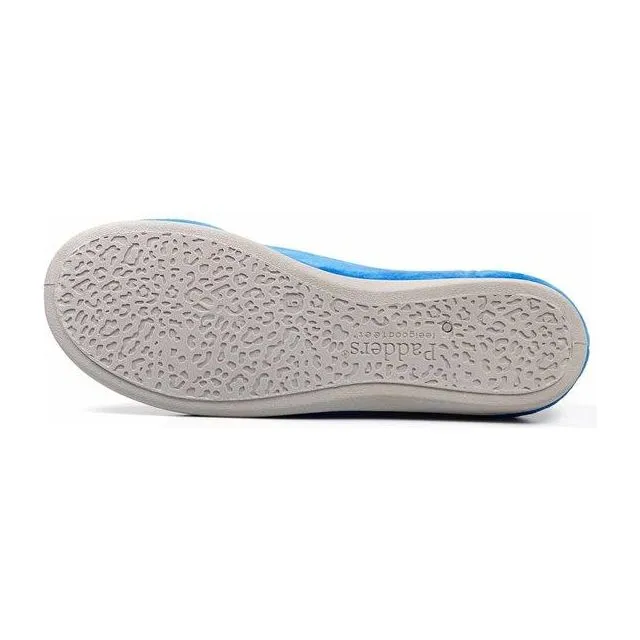 Padders Albertine Slippers - Blue Velour