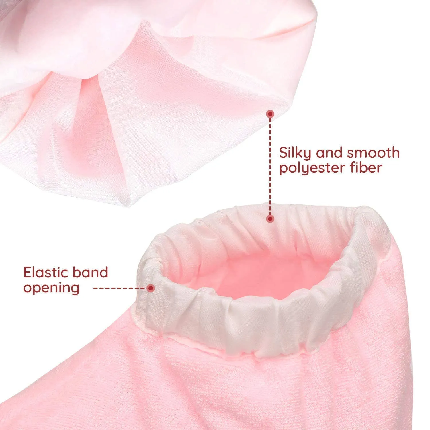 Paraffin Wax Mitts and Booties, Segbeauty Wax Bath Liners, Snug Elastic Opening Insulated Terry Cloth Mittens for Hand and Foot, Gloves and Booties for Paraffin Warmers SPA Heated thera-py