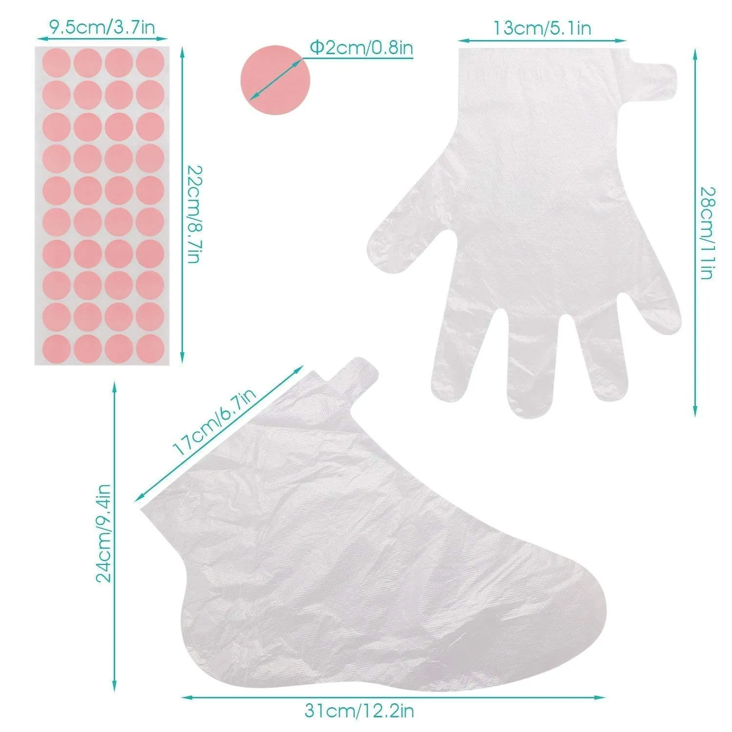 Paraffin Wax Mitts and Booties, Segbeauty Wax Bath Liners, Snug Elastic Opening Insulated Terry Cloth Mittens for Hand and Foot, Gloves and Booties for Paraffin Warmers SPA Heated thera-py