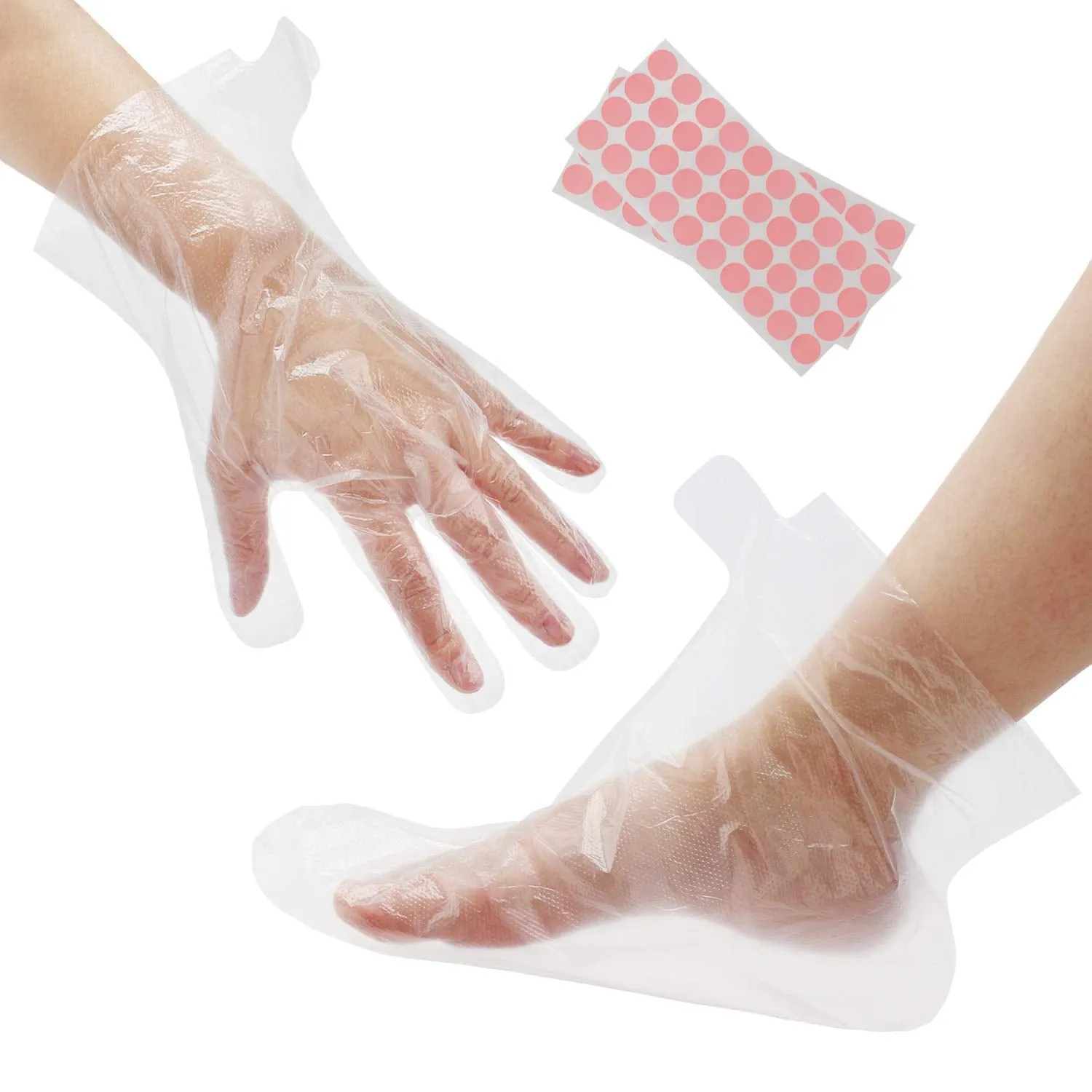 Paraffin Wax Mitts and Booties, Segbeauty Wax Bath Liners, Snug Elastic Opening Insulated Terry Cloth Mittens for Hand and Foot, Gloves and Booties for Paraffin Warmers SPA Heated thera-py