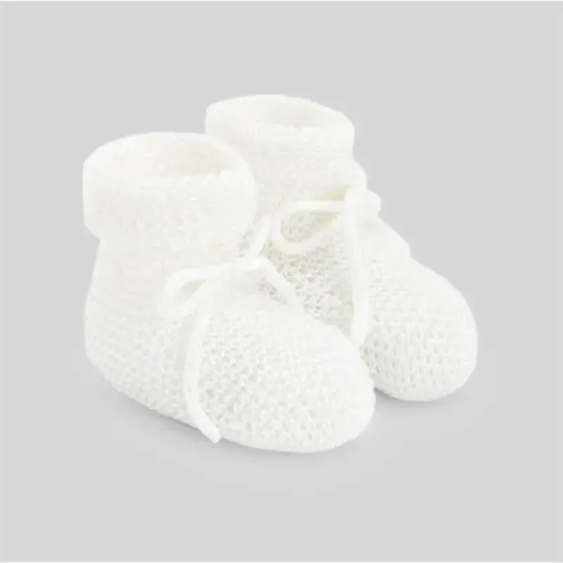 Paz Rodriguez - Baby Knit Newborn Booties Esencial, Deep Blue
