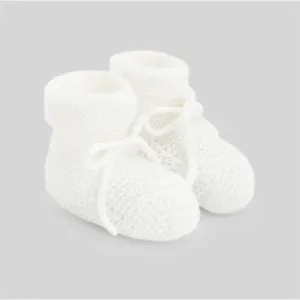 Paz Rodriguez - Baby Knit Newborn Booties Esencial, Deep Blue