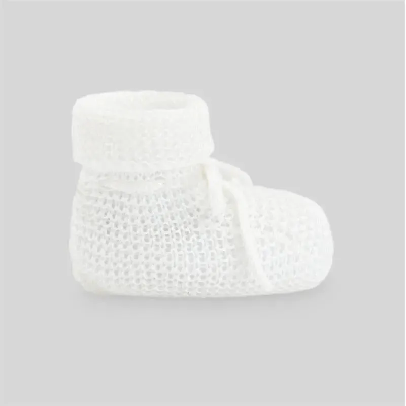Paz Rodriguez - Baby Knit Newborn Booties Esencial, Deep Blue