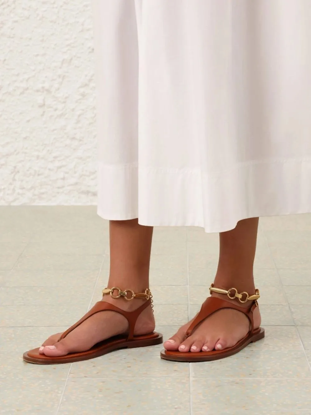 Pecan Wild Leather Sandal
