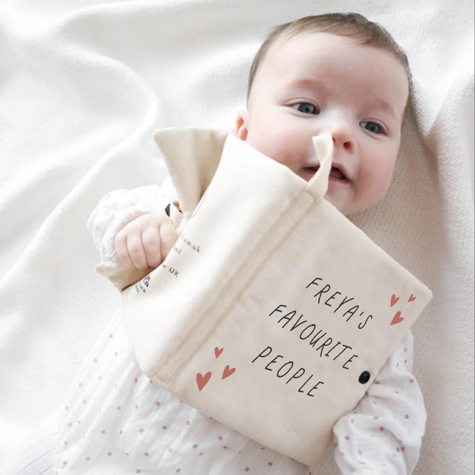 Personalised photo soft crinkle baby book - 5 photos
