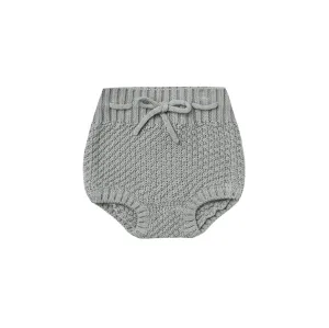 QUINCY MAE KNIT TIE BLOOMERS DUSTY BLUE