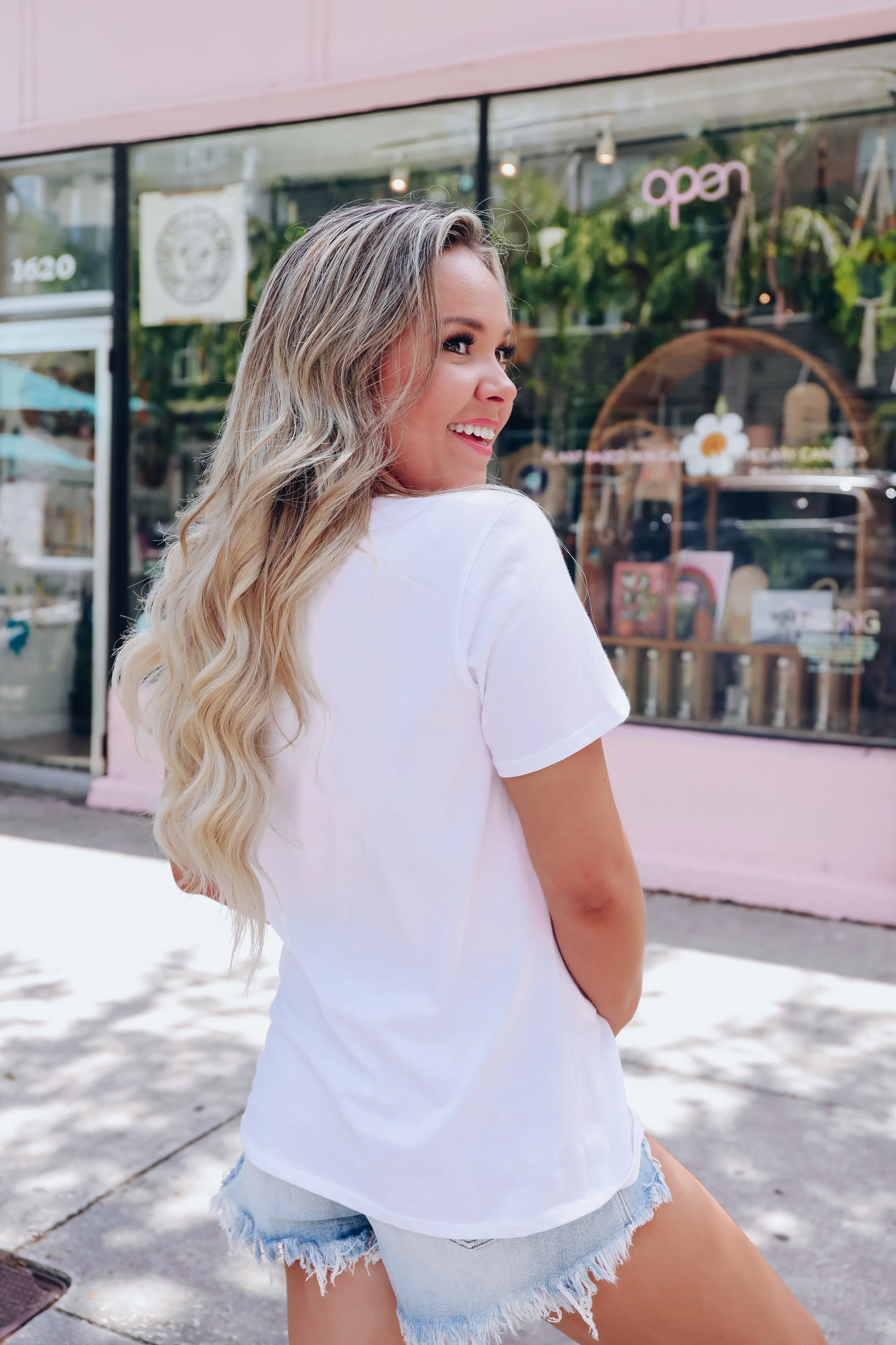 "Raised On Dolly" Graphic Tee - White