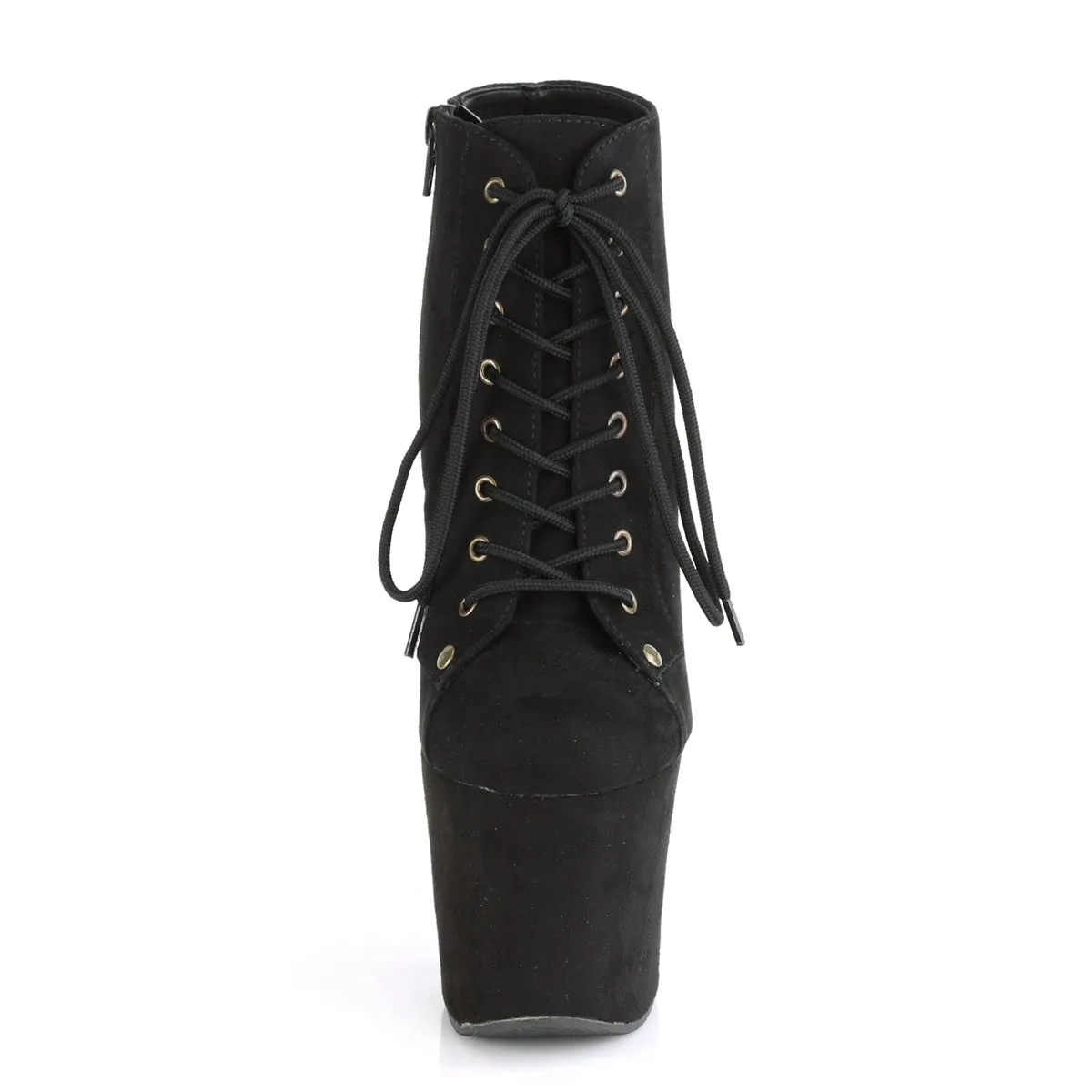 RADIANT-1005  Black Faux Suede/Black Faux Suede