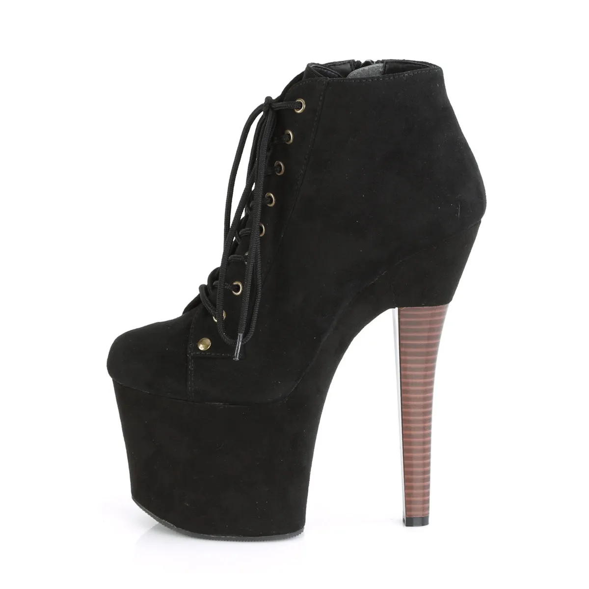 RADIANT-1005  Black Faux Suede/Black Faux Suede