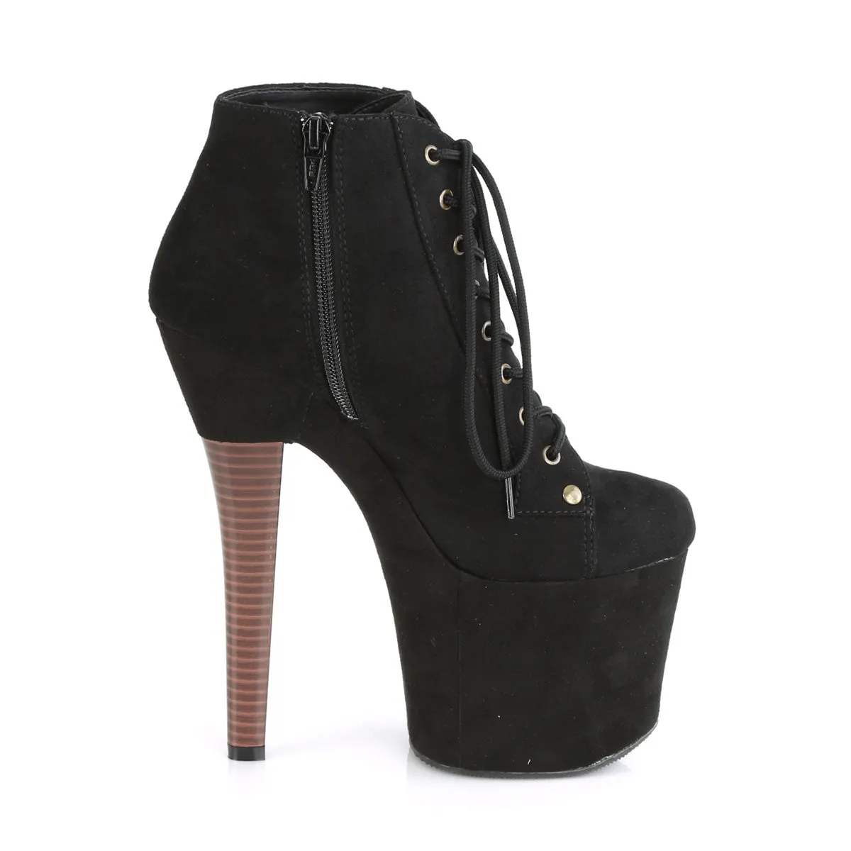 RADIANT-1005  Black Faux Suede/Black Faux Suede