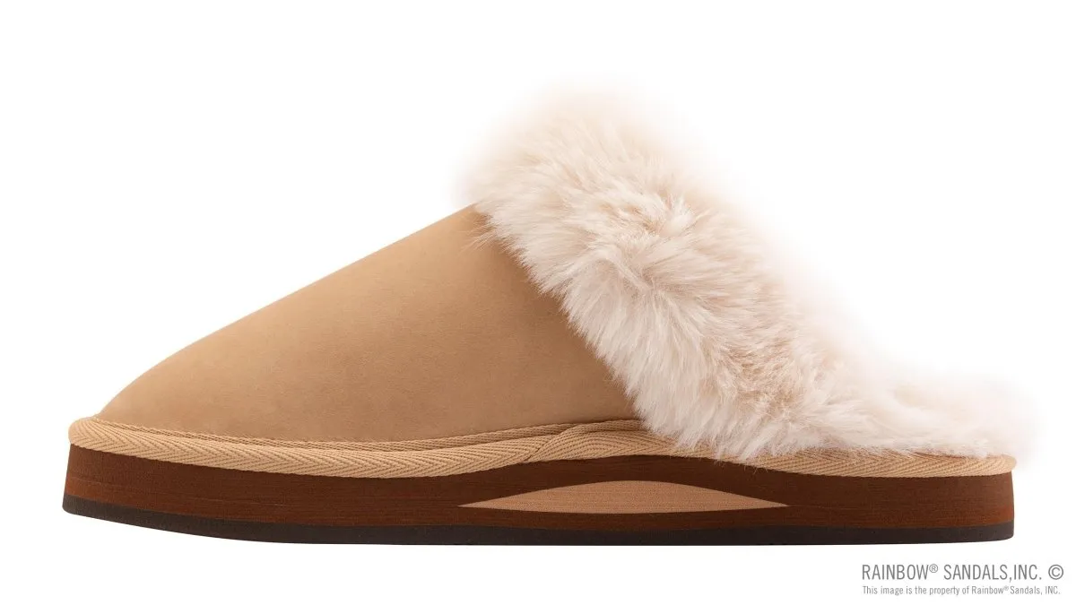 Rainbow Sandals Women's Sunset Snugs Premier Leather Sierra Brown Slipper