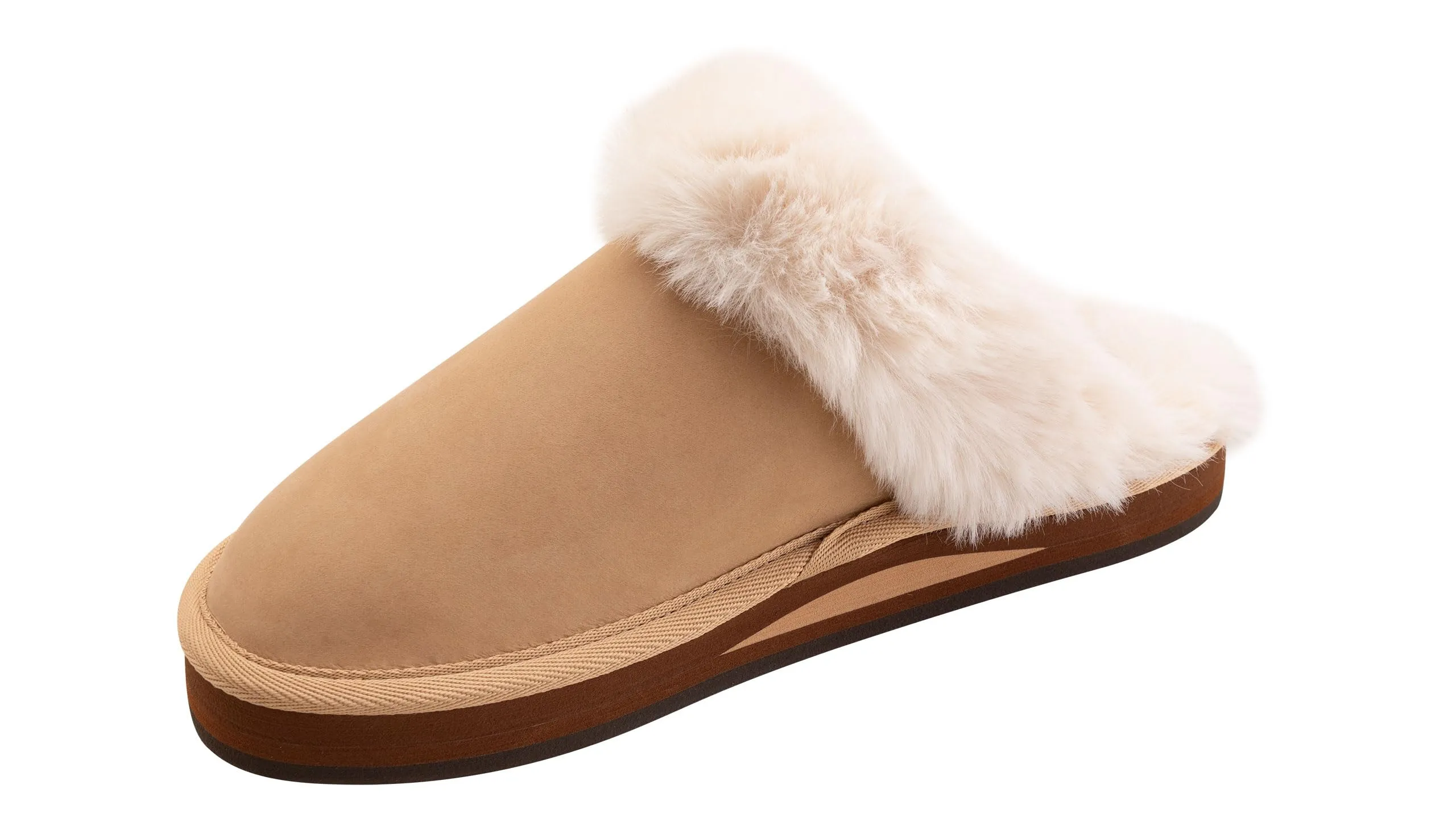 Rainbow Sandals Women's Sunset Snugs Premier Leather Sierra Brown Slipper