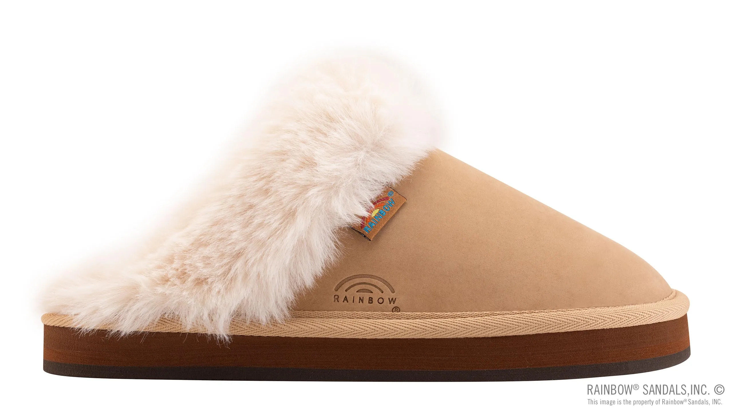 Rainbow Sandals Women's Sunset Snugs Premier Leather Sierra Brown Slipper