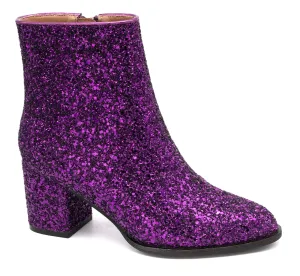 Razzle Dazzle Booties Purple Glitter