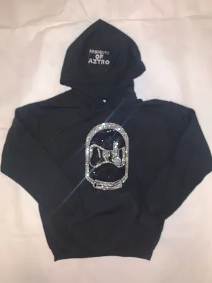 Rhinestone Helmet Hoodie