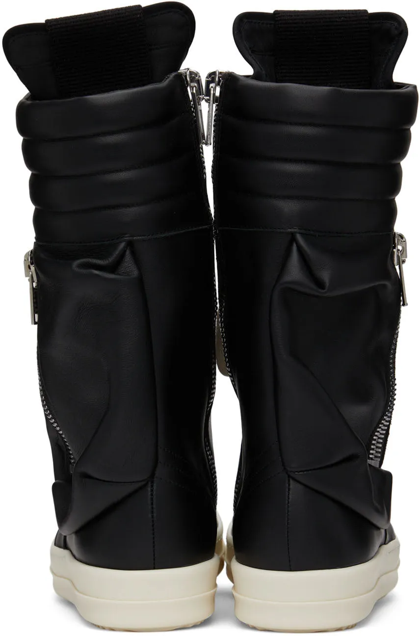 RICK OWENS Black Cargobasket Sneakers