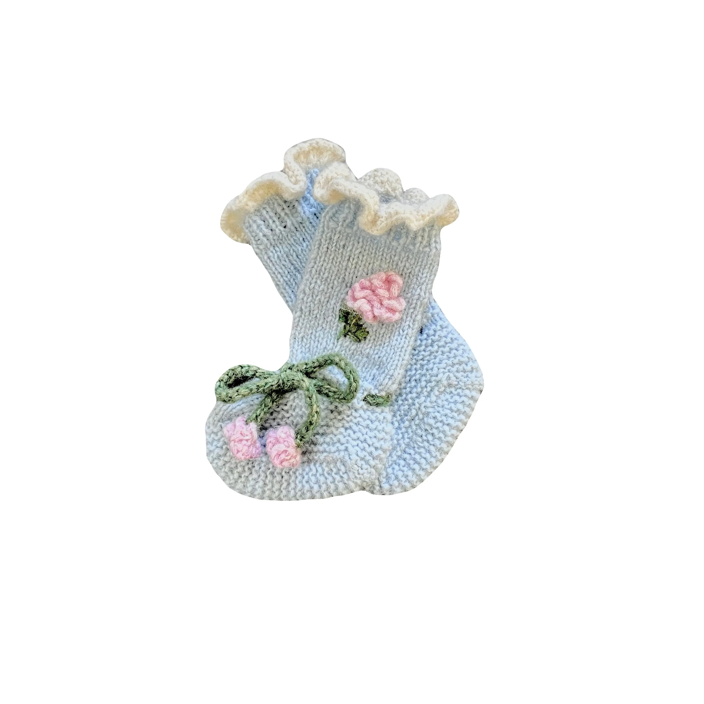 Roses Booties | Blue