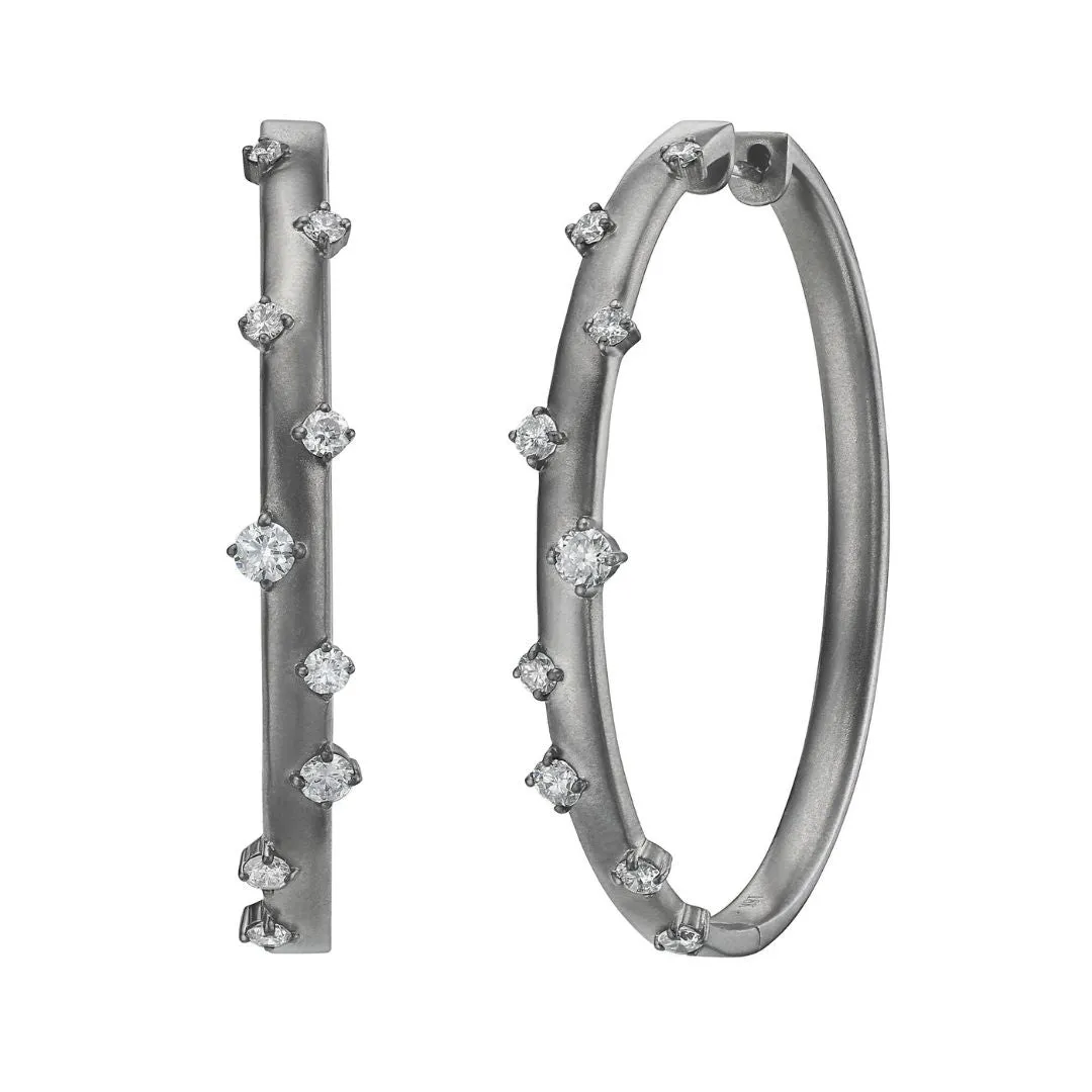 Sable Noir Elfa Hoops