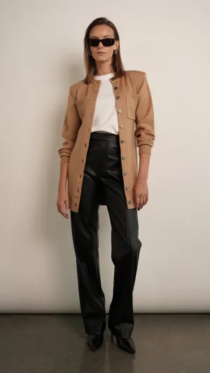 SADIE CARDIGAN DRESS - CAMEL