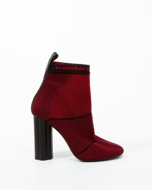 Salvatore Ferragamo Red Sock Booties - 38