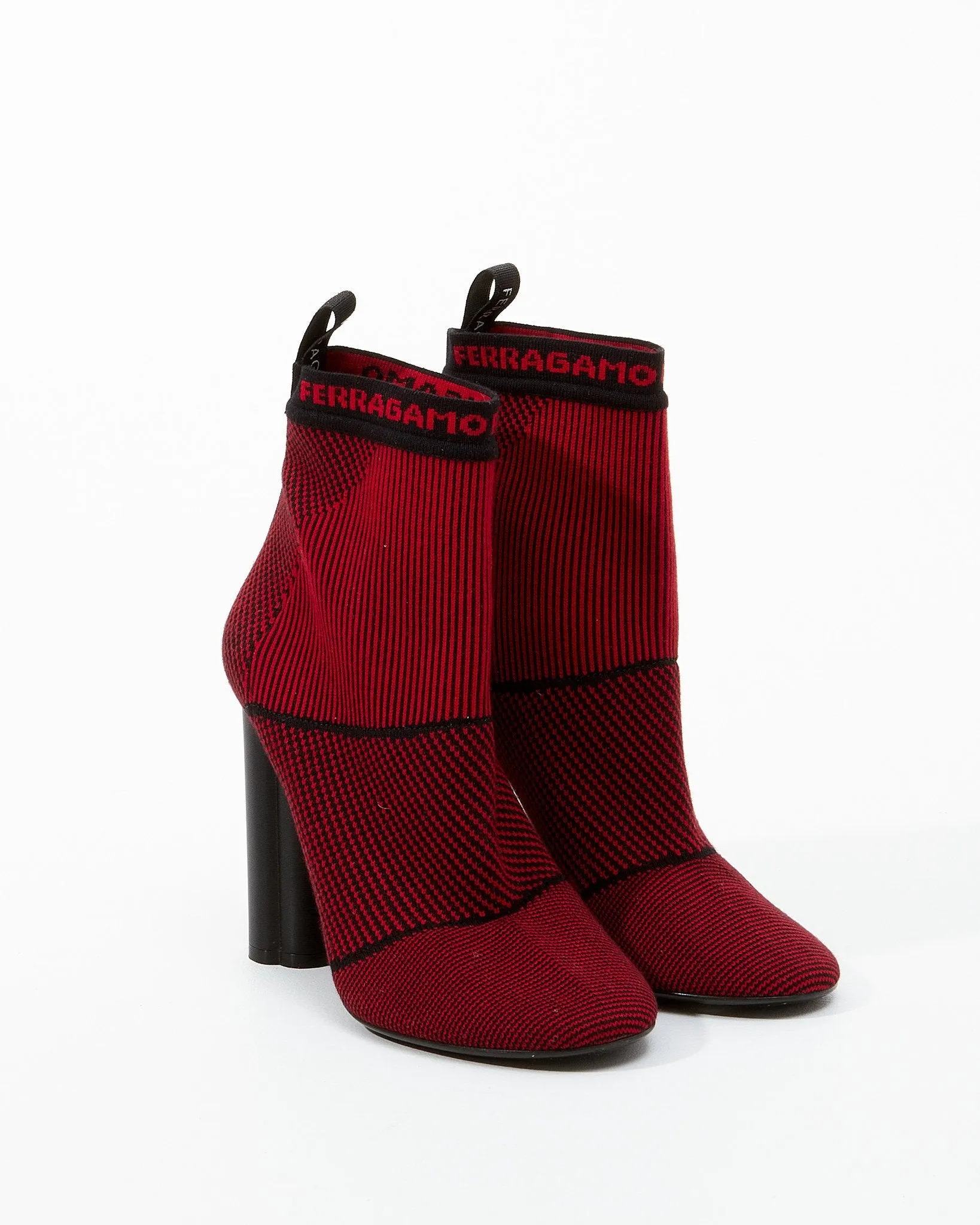 Salvatore Ferragamo Red Sock Booties - 38