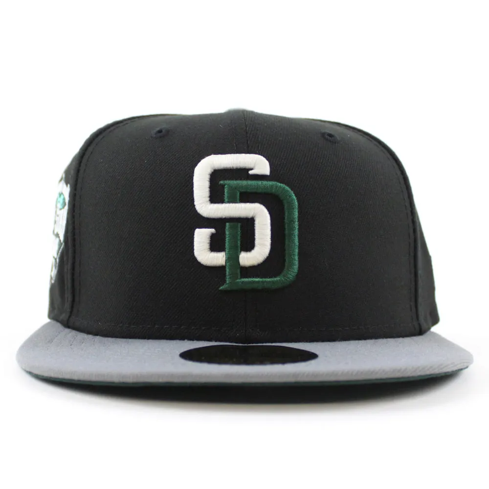 San Diego Padres 2016 All-Star Game New Era Fitted 59Fifty Hat (GITD Black Stone gray Dark Green Under Brim)