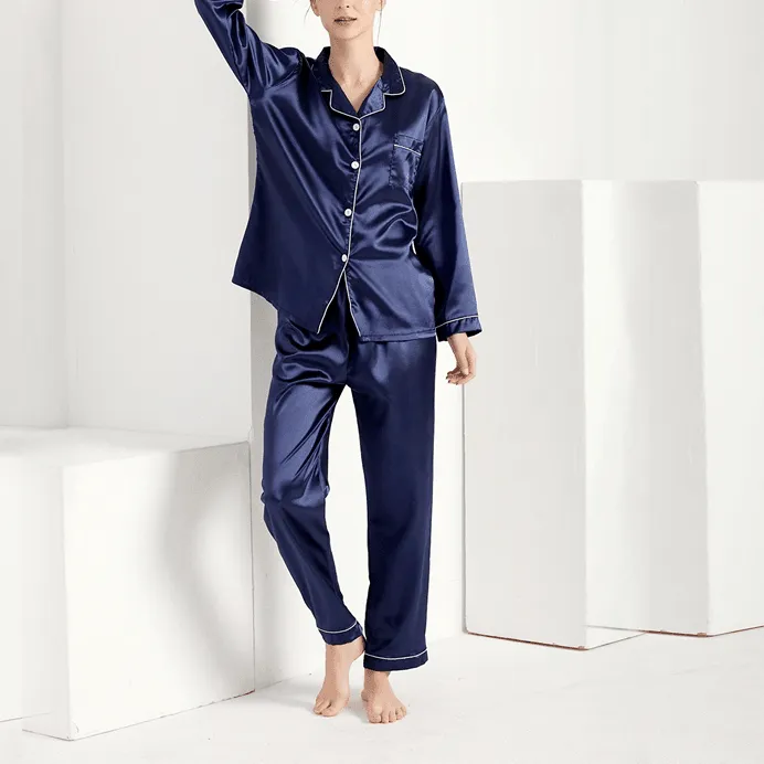 Satin Long PJ Set