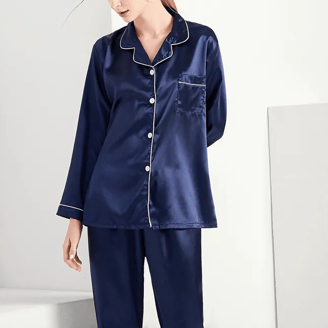 Satin Long PJ Set