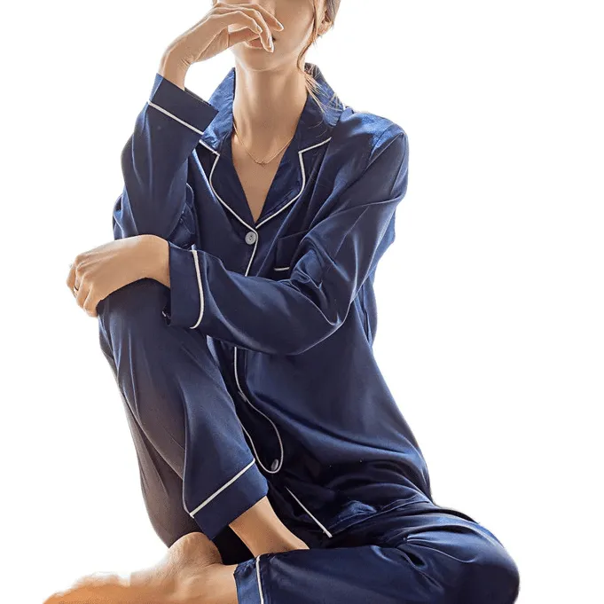 Satin Long PJ Set