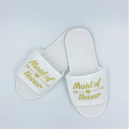 Say "I Do" to Comfort: Wedding Party Plush Slippers!