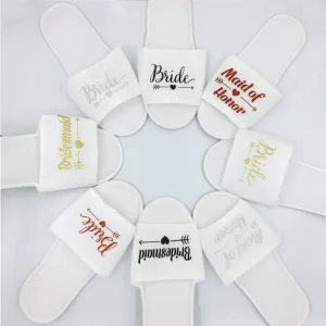 Say "I Do" to Comfort: Wedding Party Plush Slippers!
