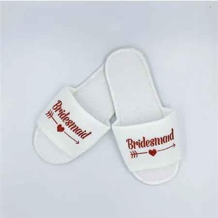 Say "I Do" to Comfort: Wedding Party Plush Slippers!