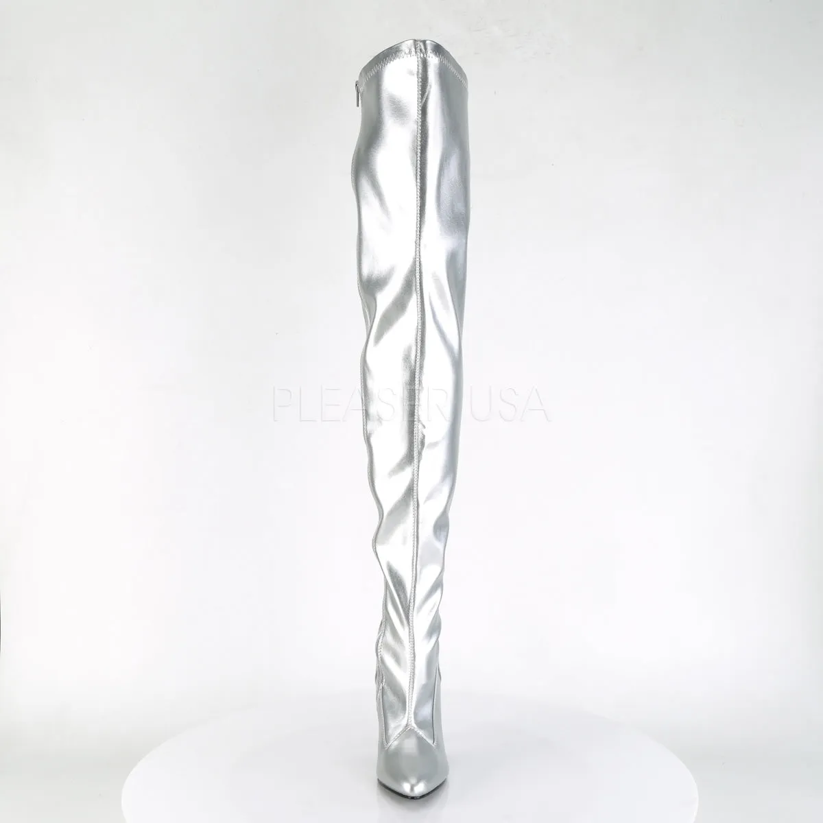 SEDUCE-3000  Silver Str Faux Leather
