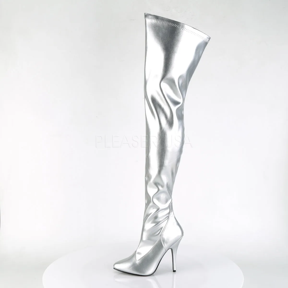 SEDUCE-3000  Silver Str Faux Leather