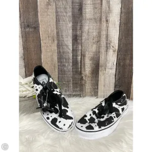 Shoes Sneakers By Vans In Black & White, Size: 8