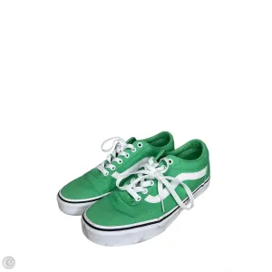 Shoes Sneakers By Vans In Green, Size: 8
