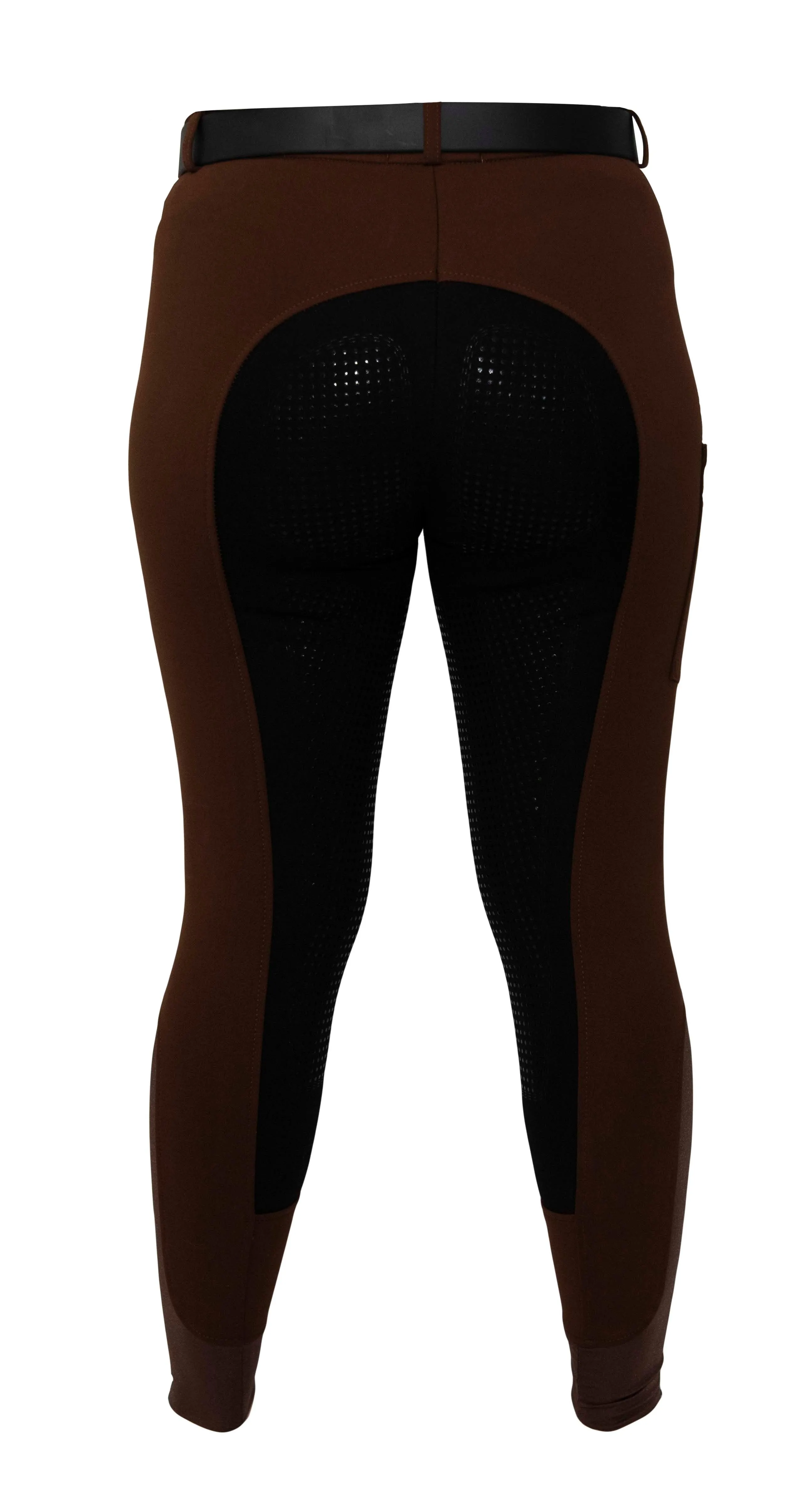 Signature Mid-Waist Breech | Mocha   Black | Side Pocket