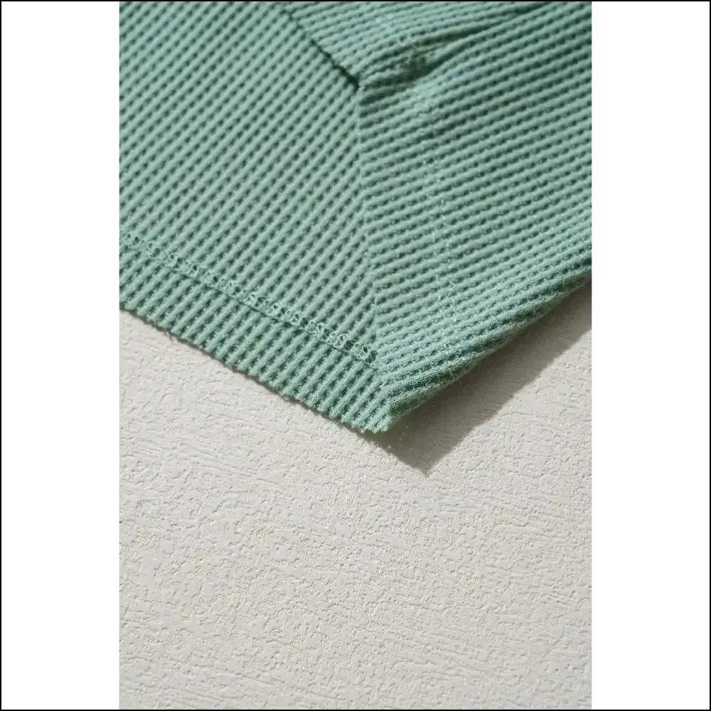 Smoke Green Wfle Knit: Needful Things Top ! 🔥