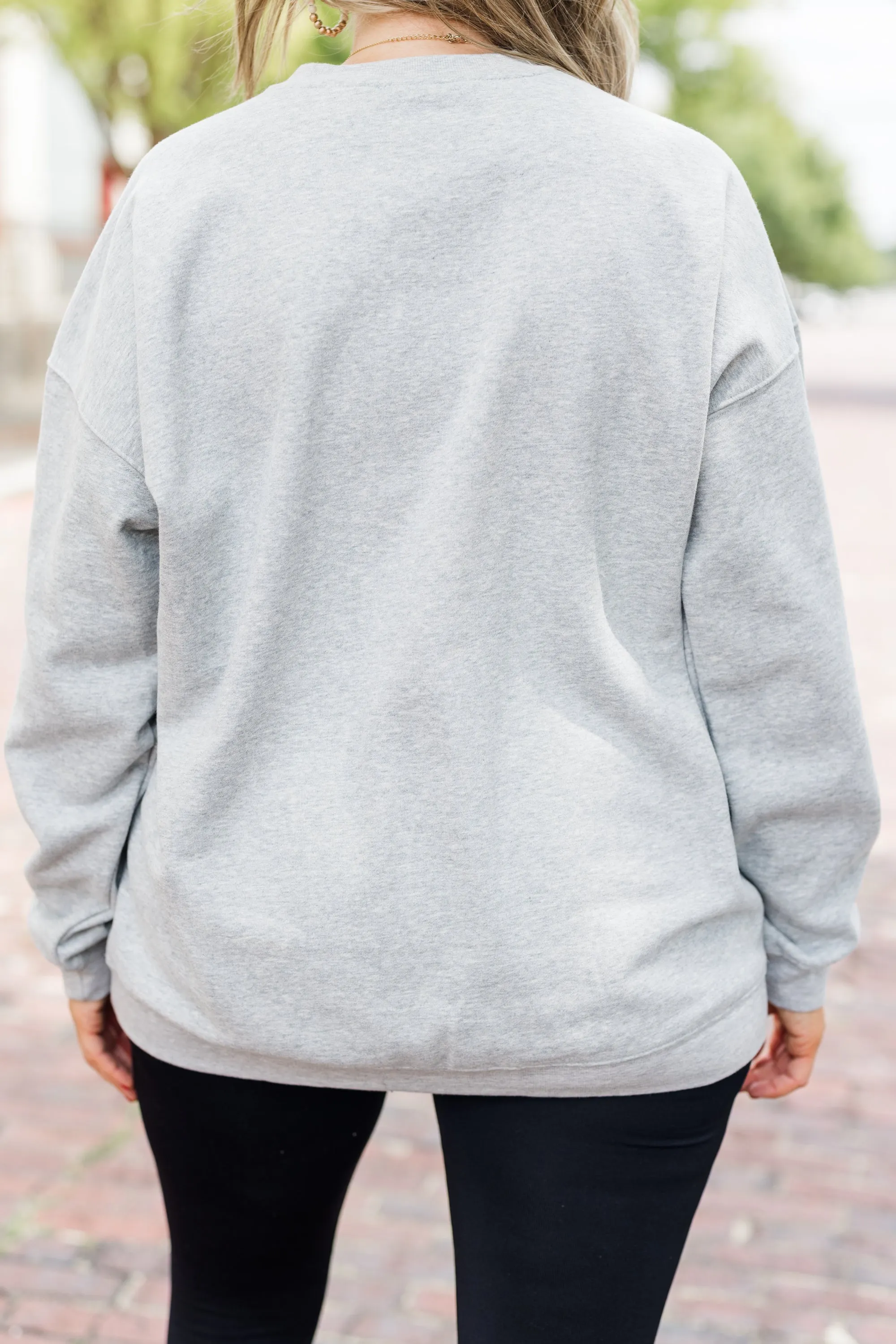 Stay Golden Pullover, Heather Grey