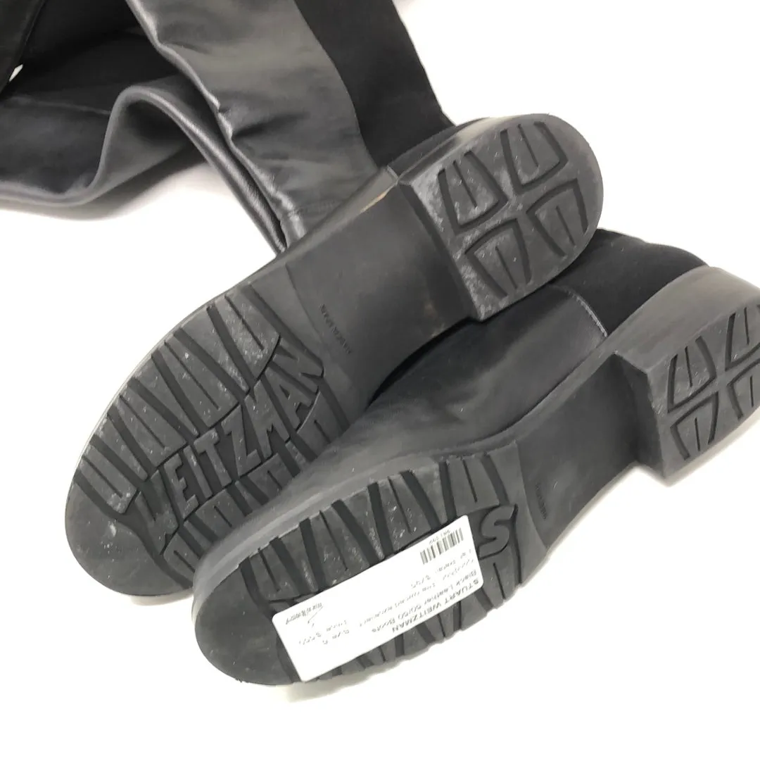 Stuart Weitzman Black Leather 50/50 Boots