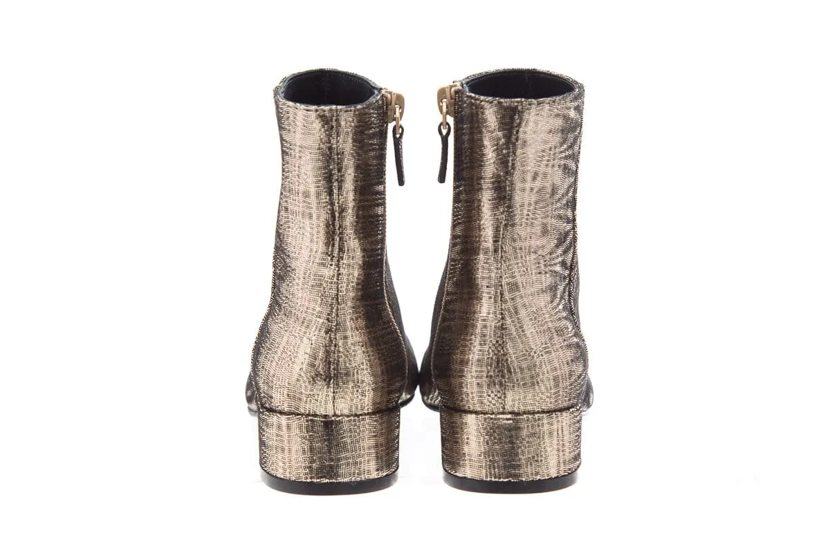 Stuart Weitzman Metallic Booties SZ 8
