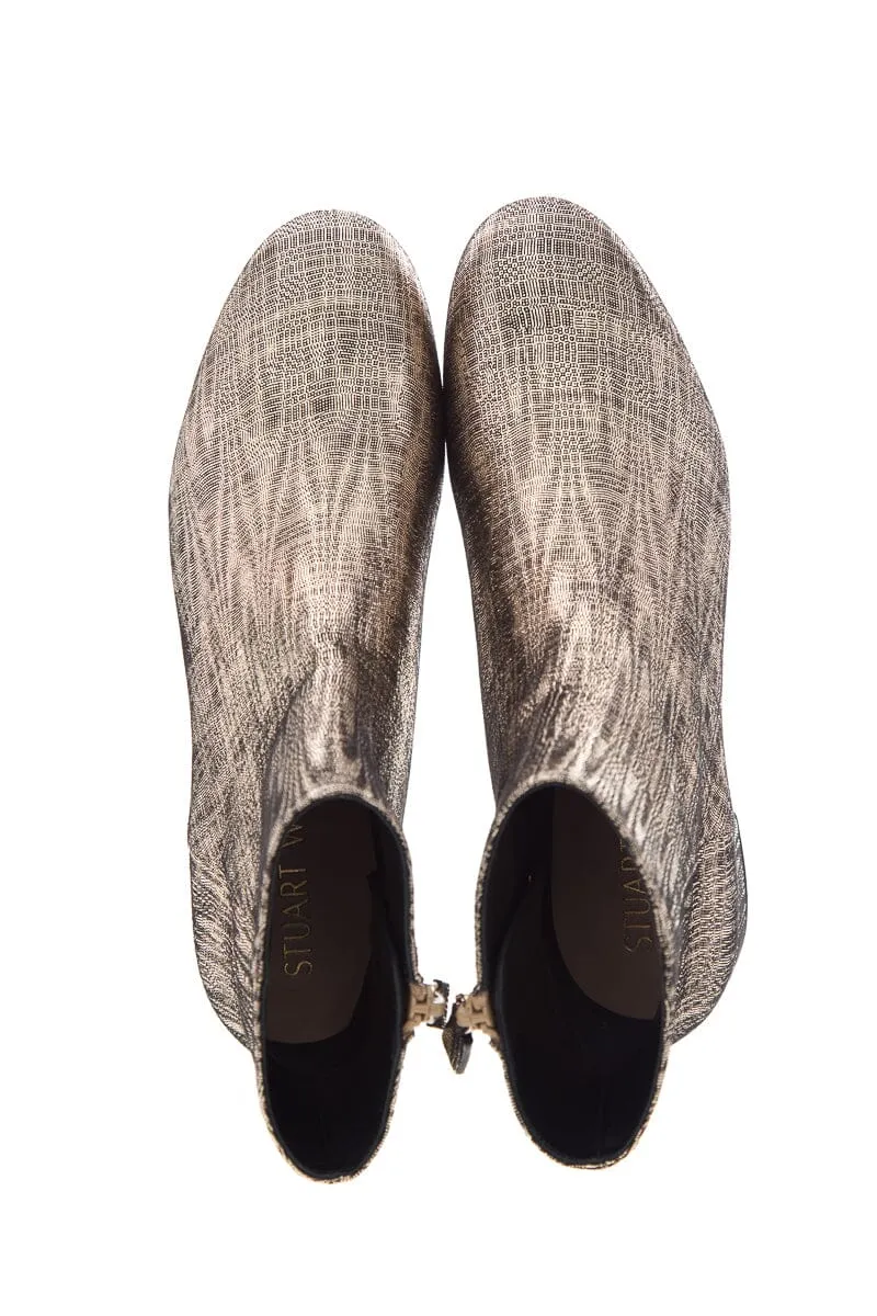 Stuart Weitzman Metallic Booties SZ 8
