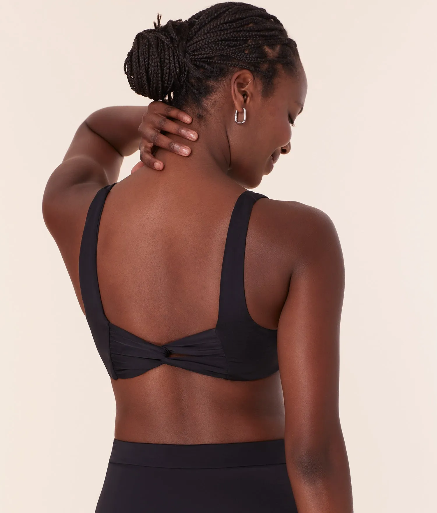 The Barbados Bikini Top - Eco Nylon - Black